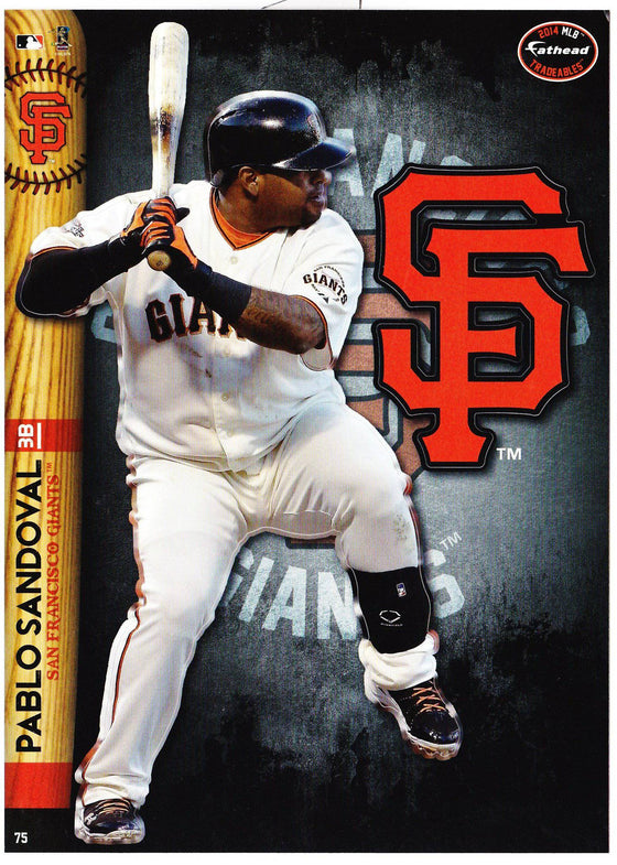 MLB San Francisco Giants Pable Sandoval Fathead Tradeable Decal Sticker 5x7 - 757 Sports Collectibles