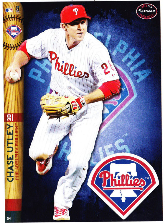 MLB Philadelphia Phillies Chase Utley Fathead Tradeable Decal Sticker 5x7 - 757 Sports Collectibles