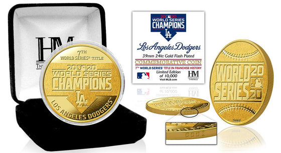 Los Angeles Dodgers 2020 World Series Champions Gold Mint Coin