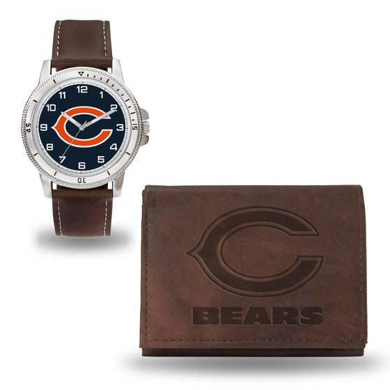 BEARS BROWN WATCH AND WALLET (Rico) - 757 Sports Collectibles