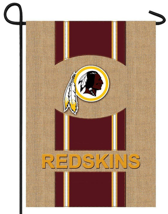 NFL Washington Redskins Burlap Garden Flag 12.5" x 18" - 757 Sports Collectibles