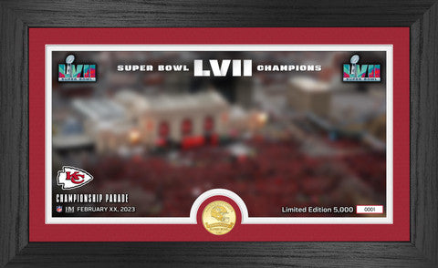 Kansas City Chiefs  Super Bowl LVII Champions Parade Bronze Coin Pano Photo Mint