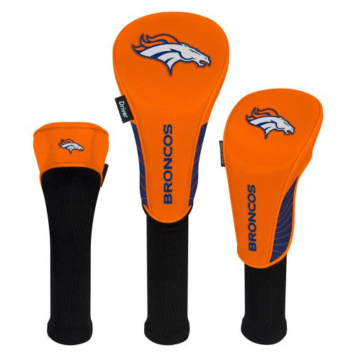 Denver Broncos Headcovers - Set of 3 -  Driver, Fairway, Hybrid