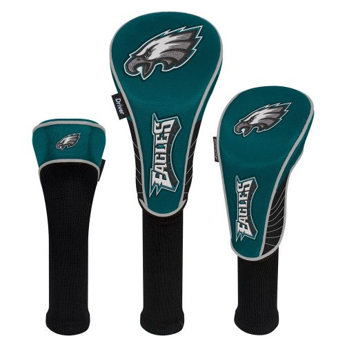 Philadelphia Eagles Headcovers - Set of 3 -  Driver, Fairway, Hybrid