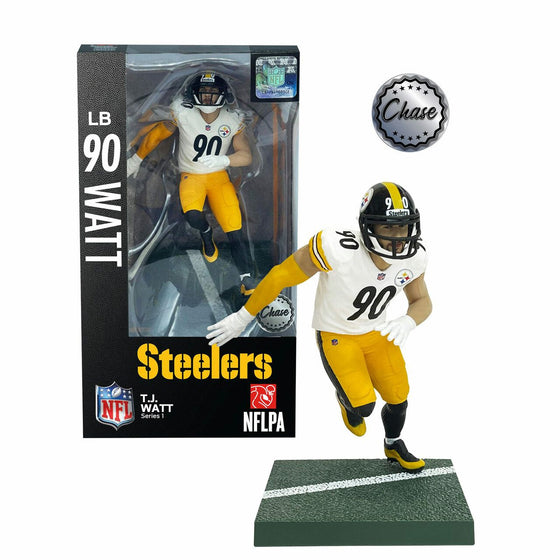 Preorder - Pittsburgh Steelers TJ Watt Imports Dragon NFL Series 1 6" Figure Statue Chase Variant - Ships in October