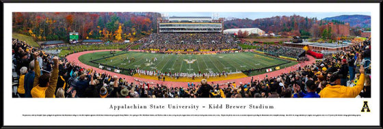 Appalachian State Football - 50 Yard Line - Framed - 757 Sports Collectibles