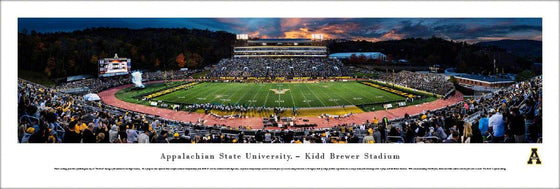 Appalachian State Mountaineer Football at Sunset - 757 Sports Collectibles