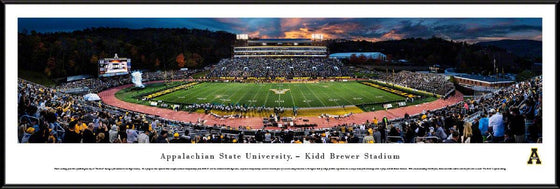 Appalachian State Mountaineer Football at Sunset - Standard Frame - 757 Sports Collectibles