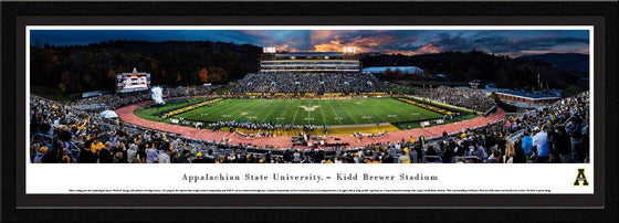 Appalachian State Mountaineer Football at Sunset - Select Frame - 757 Sports Collectibles