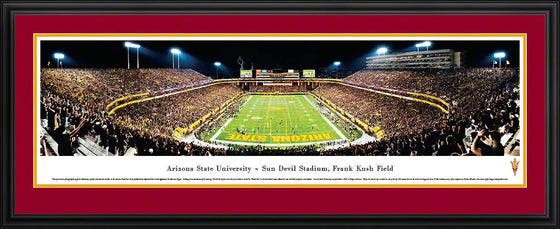 Arizona State Football - End Zone - Deluxe Frame - 757 Sports Collectibles