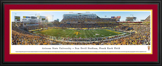 Arizona State Football - 50 Yard Line - Deluxe Frame - 757 Sports Collectibles