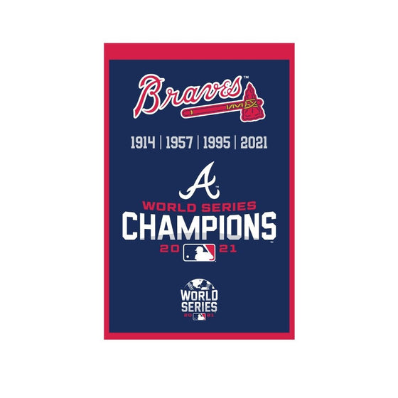 2021 World Series Atlanta Braves Champs Banner - 757 Sports Collectibles
