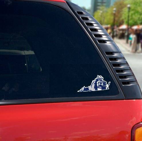Old Dominion ODU Monarchs (Lion in the State Logo) Perfect Cut 4x4 Diecut Decal - 757 Sports Collectibles