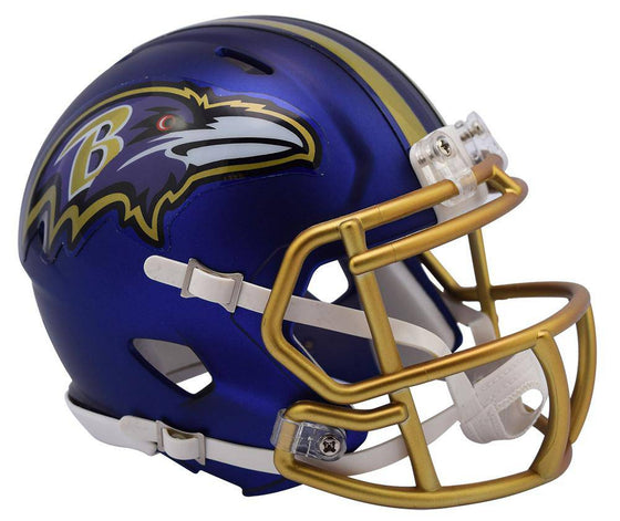 Baltimore Ravens Riddell Blaze Alternate Speed Mini Helmet - 757 Sports Collectibles