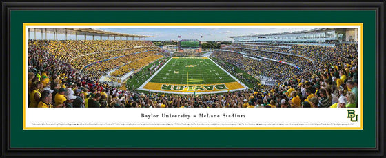 Baylor Bears Football - End Zone - Deluxe Frame - 757 Sports Collectibles