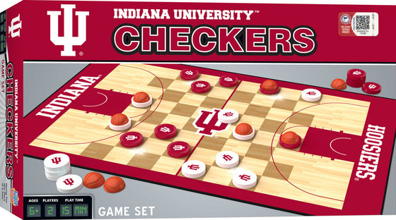 Indiana Hoosiers NCAA Checkers Board Game