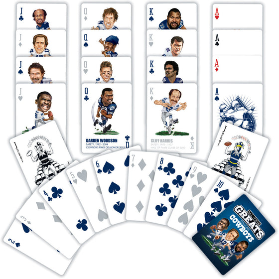 Dallas Cowboys - All Time Greats NFL Playing Cards - 54 Card Deck
