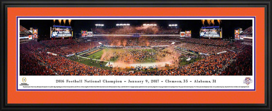 Clemson Tigers - 2016 College Football National Champions  - Deluxe Frame - 757 Sports Collectibles
