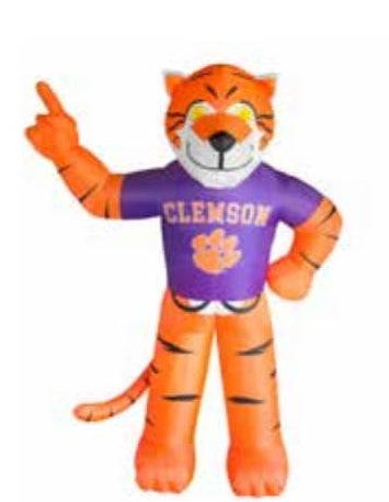 Clemson Tigers 7 Ft Tall Inflatable Mascot - 757 Sports Collectibles