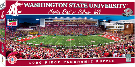 Stadium Panoramic - Washington State Cougars 1000 Piece Puzzle - Center View