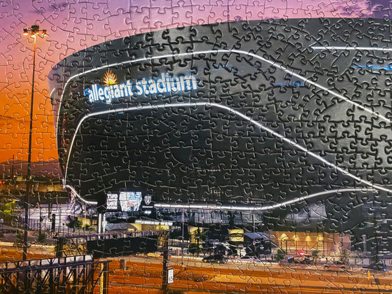 Stadium Panoramic - Las Vegas Raiders 1000 Piece NFL Sports Puzzle