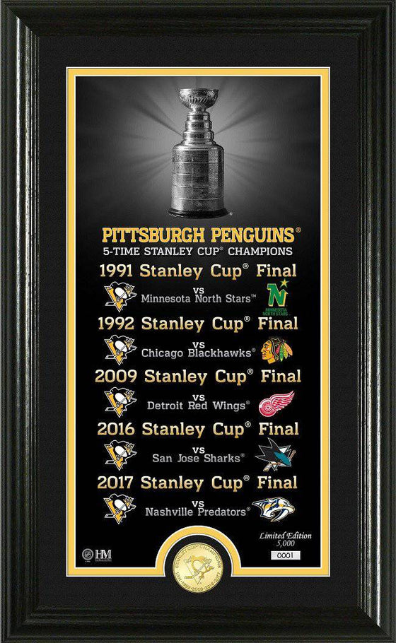 Pittsburgh Penguins "Legacy" Bronze Coin Photo Mint (HM) - 757 Sports Collectibles
