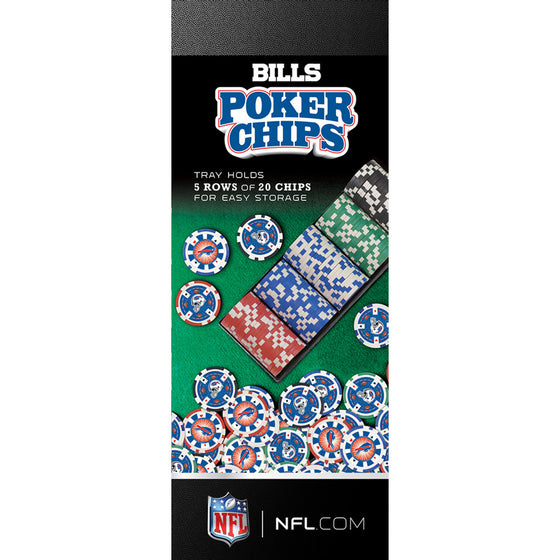 Buffalo Bills 100 Piece NFL Poker Chips