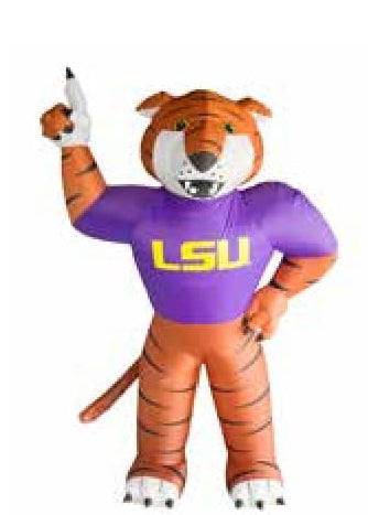 Louisiana State LSU Tigers 7 Ft Tall Inflatable Mascot - 757 Sports Collectibles