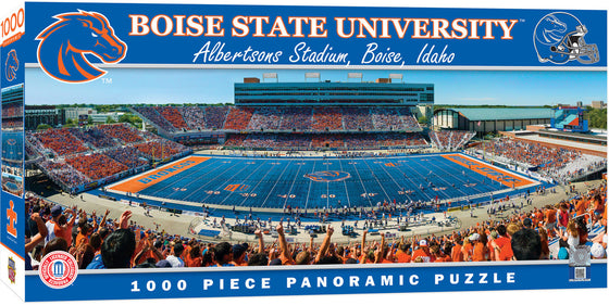 Stadium Panoramic - Boise State Broncos 1000 Piece Puzzle - Center View