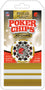 Cleveland Browns 20 Piece NFL Poker Chips - Gold Edition