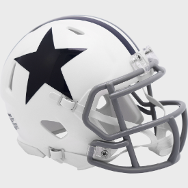 Preorder - Dallas Cowboys 1960 to 1963 Throwback Riddell Speed Mini Helmet - Ships in March/April - 757 Sports Collectibles