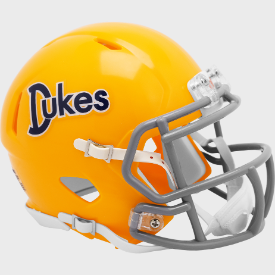 JMU James Madison Dukes 50th Anniversary Riddell Speed Mini Helmet - Ships in October - 757 Sports Collectibles