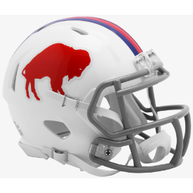 Preorder - Buffalo Bills 1965 to 1973 Throwback Riddell Speed Mini Helmet - Ships in March/April - 757 Sports Collectibles