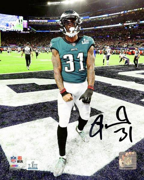 Preorder - Philadelphia Eagles Jalen Mills Super Bowl 52 LII Champions Signed 8x10 Photo - 757 Sports Collectibles