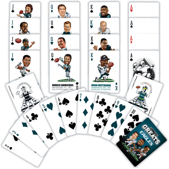 Philadelphia Eagles - All Time Greats NFL Playing Cards - 54 Card Deck