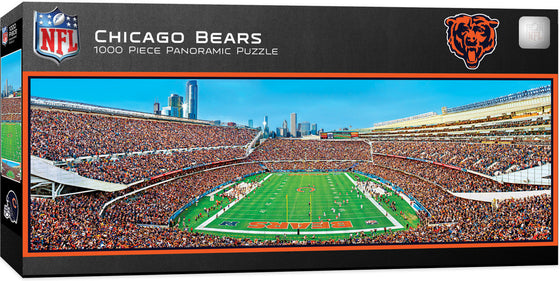 Stadium Panoramic - Chicago Bears 1000 Piece NFL Sports Puzzle - End View