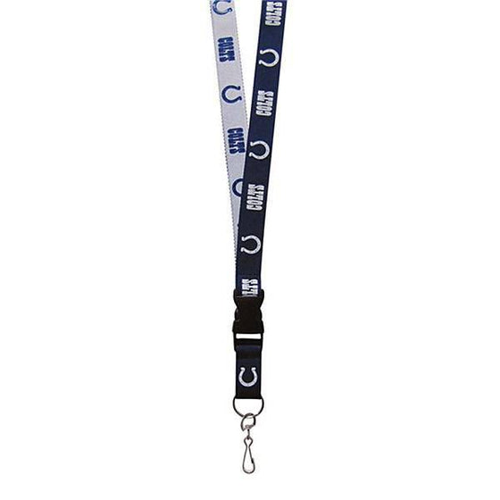 NFL Indianapolis Colts Two Tone Lanyard with Detachable Key Ring - 757 Sports Collectibles