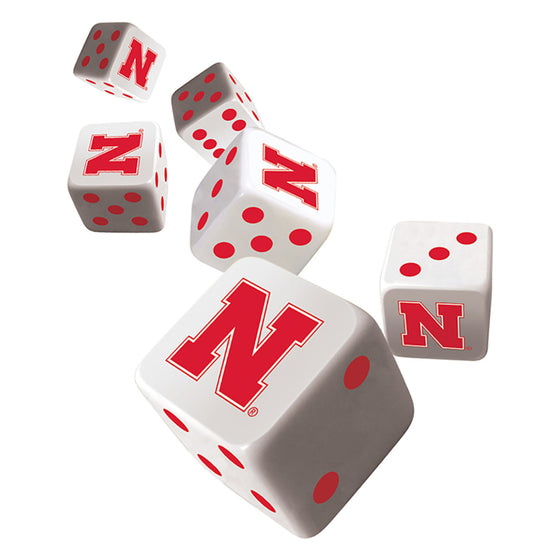 NCAA Nebraska Cornhuskers 6 Piece D6 Gaming Dice Set