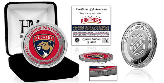 Florida Panthers Atlantic Division Champions Silver Color Coin