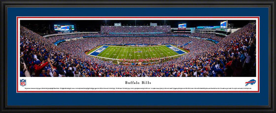 Buffalo Bills - 50 Yard Line Night Game - Deluxe Frame - 757 Sports Collectibles