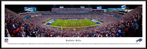 Buffalo Bills - 50 Yard Line Night Game - Standard Frame - 757 Sports Collectibles