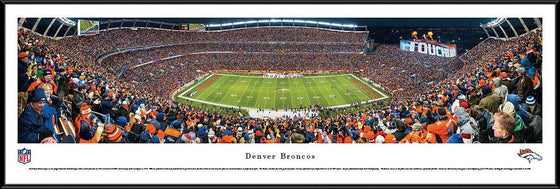 Denver Broncos - 50 Yard Line - Standard Frame - 757 Sports Collectibles