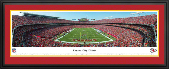 Kansas City Chiefs - End Zone - Deluxe Frame - 757 Sports Collectibles