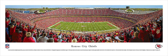 Kansas City Chiefs - 50 Yard Line Day - Unframed - 757 Sports Collectibles