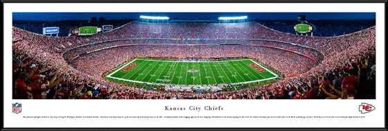 Kansas City Chiefs - 50 Yard Night Game - Standard Frame - 757 Sports Collectibles
