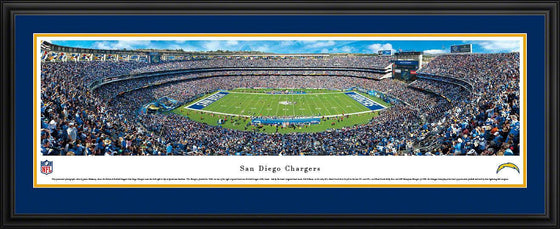 San Diego Chargers - Deluxe Frame - 757 Sports Collectibles