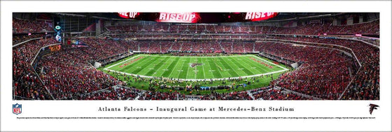 Atlanta Falcons - 1st Game at Mercedes-Benz Stadium - Unframed - 757 Sports Collectibles