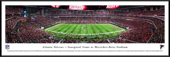 Atlanta Falcons - 1st Game at Mercedes-Benz Stadium - Standard Frame - 757 Sports Collectibles