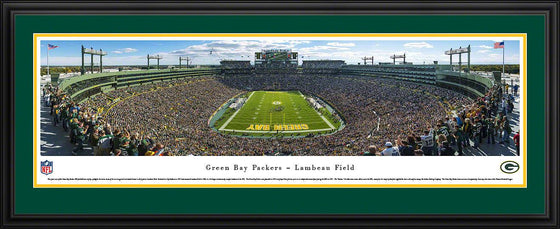 Green Bay Packers - End Zone - Deluxe Frame - 757 Sports Collectibles