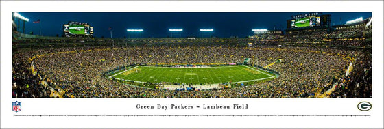 Green Bay Packers - 50 Yard - Night - Unframed - 757 Sports Collectibles